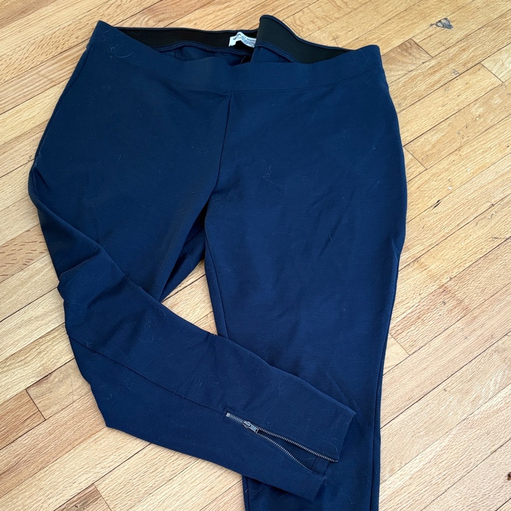 Old Navy Blue Leggings with Zipper Detail